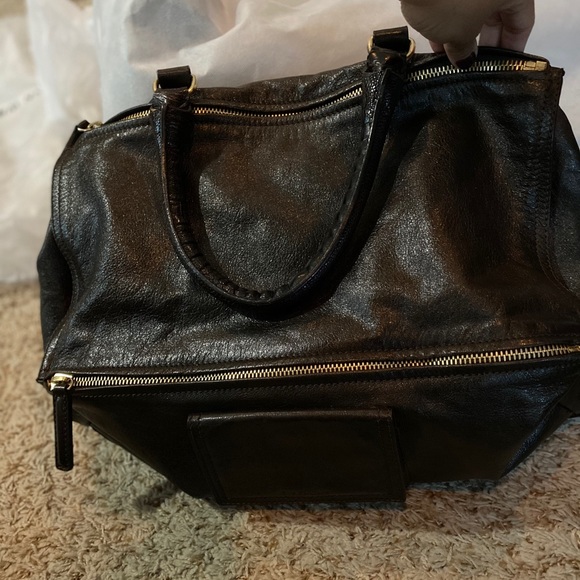 Givenchy Pandora Large Leather Satchel Bag, Brown - Picture 2 of 8